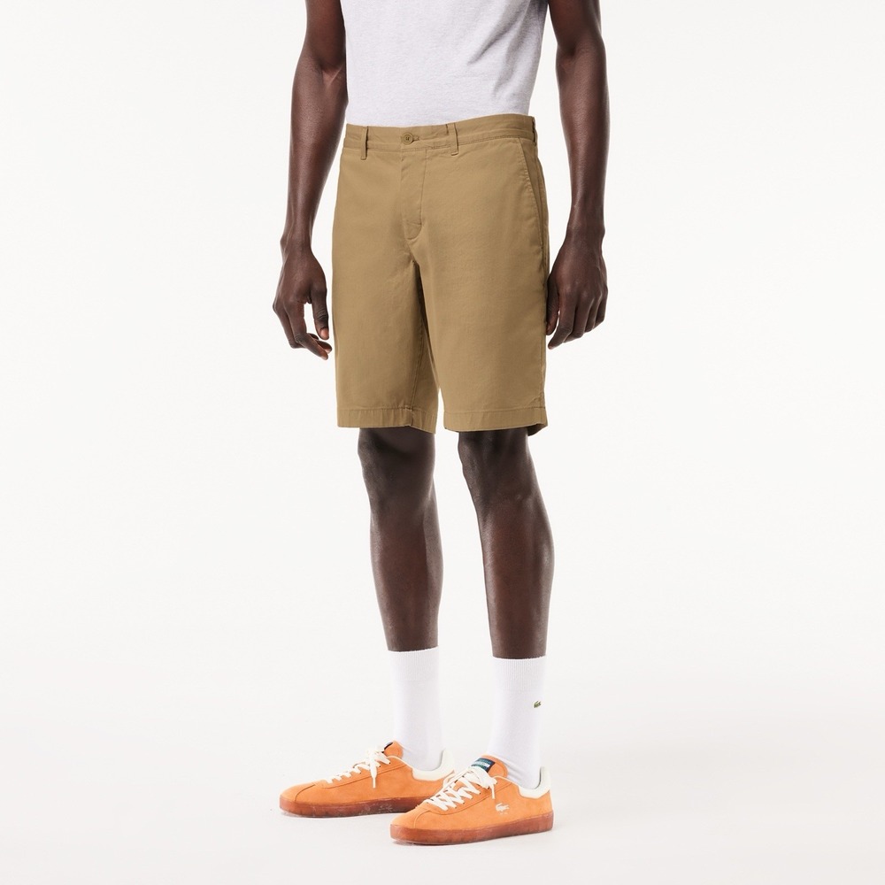Lacoste Gabardine Shorts Men's 36 Beige Slim Fit Slash Pockets Mid-Rise Outdoor - Picture 4 of 16